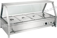 Angle type bain marie
