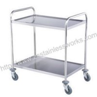 2 layer dining cart