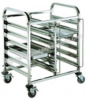 Double line tray trolley